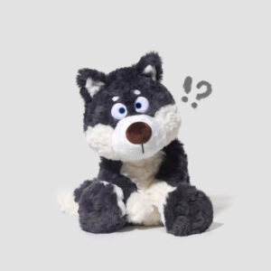 Funny Derpy Husky Plush Toy