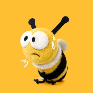 Quirky Big-Eyed Bee Cuddly Plushie