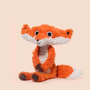 Quirky Lace Bib Fox Stuffed Animal